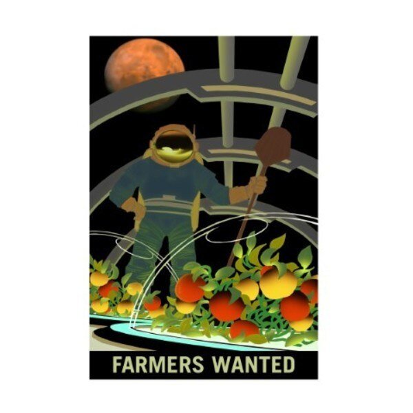 NASA 'Farmers Wanted' Canvas Art, 12x19, Trademark Fine Art, Mfr#: IC02359-C1219GG